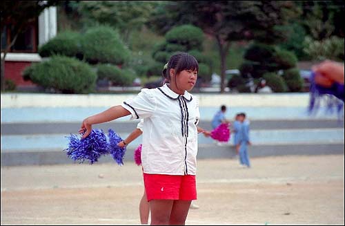 활초초등학교 가을운동회. 큰딸 정숙이. 